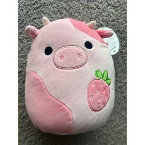 Squishmallows Reshma Strawberry Cow Plush RARE Soft Plush 8 inch